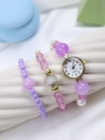 ساعت فانتزی دخترانه طلایی مدل W323