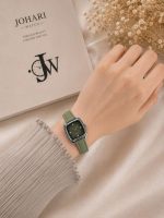 ساعت مچی زنانه مربع چرمی کد W464 - تصویر 3