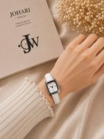 ساعت مچی زنانه مربع چرمی کد W464 - تصویر 2