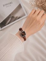 ساعت مچی زنانه مربع چرمی کد W460 - تصویر 2