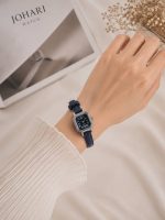 ساعت مچی زنانه مربع چرمی کد W460 - تصویر 4