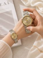 ست ساعت مردانه و زنانه کاسیو تقویم دار بند دو رنگ کد W473 - تصویر 3