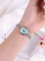 ساعت مچی زنانه استیل فلورا نگین دار کد W492 - تصویر 3