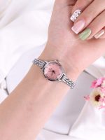 ساعت مچی زنانه استیل فلورا نگین دار کد W492