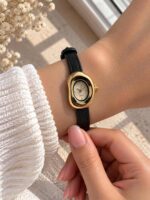 ساعت مچی زنانه دفرمه بند چرمی کد W540 - تصویر 5