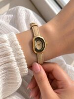 ساعت مچی زنانه دفرمه بند چرمی کد W540 - تصویر 6